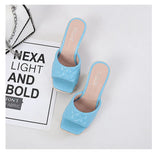 High Heels Sandals Women Party Shoes Peep toe Elegant Ladies Wedges Blue Yellow Black MartLion   