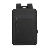 Laptop Backpack Multifunctional Waterproof Bags For Computer Men's Backpack USB Charging Backpack Nylon Casual Rucksack Mart Lion Black 15-inch 