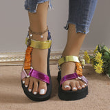 Cross-border wind eagle head sandals foreign trade colorful bird head MartLion   