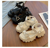 Rhinestones Design Sandals Women Summer Platform Sport Open Toe Ladies Casual Shoes Mart Lion   