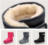 Child 30% Woollen Keep Warm Shoes Winter Kids Snow Boots Boys Waterproof Ankle Boots Girls Antiskid Cotton Mujer MartLion   