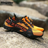 Men's Trekking Hiking Shoes Summer Mesh Breathable Sneakers Outdoor Trail Climbing Sports Waterproof Cycling Shoes MartLion   