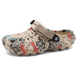 Men's Shoes Slippers Garden Flat Sandals Platform Summer Sneakers Outdoor Flip Flops Home Clogs MartLion 956-Khaki 42 