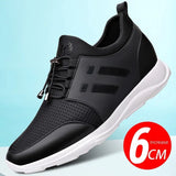 Men's shoes with invisible inner height wear-resistant leather genuine leather sports men's casual MartLion Style 2 6cm 47 