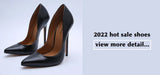 High Heels Shoes Women Pumps Large White Stiletto Heel Patent Leather Office Wedding Shoes Hey
