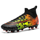  Football Shoes Men's Soccer Boots Artificial Grass Superfly High Ankle Kids Shoe Crampons Outdoor Sock Cleats Sneakers Mart Lion - Mart Lion