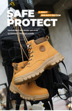Men's Safety Boots For Welding Construction Working Shoes Steel Toe Puncture Proof Work Footwear MartLion   