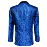 Men's Luxury Blazer Party Wedding Dress Jacket Suit Gold Thread Slim Dress Suit Barry Wang Mart Lion   