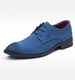 Men's Casual Shoes Lace-up Suede Leather Light Driving Flats Classic Retro Oxfords Mart Lion   