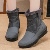 Snow Boots Women Ladies Shoes Platform Slip On Casual Ankle Waterproof Soft Mujer Winter MartLion   