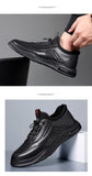 Men's Genuine Leather Casual Shoes Trend Leisure Sport Style Flats Youth Street Cow Leather Sneakers Mart Lion   