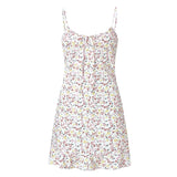 Women's Casual Home Small Floral Camisole Dress Summer Skirt MartLion   