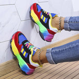 Women Sport Shoes Platform Sneakers Ladies Spring Winter Flats Running  Lace Up MartLion   
