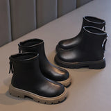Children Short Boots for Girls Boys Winter British Style Soft Anti-slippery Versatile Shoes MartLion