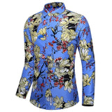 Hawaiian Masculina Shirt 3d Print Flowers Tops Casual Men's Dress Shirts Long Sleeve Camisa Y2k Clothing MartLion B01-JDCX5006 XS 