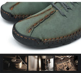  Handmade Leather Men's Shoes Casual Leather Loafers Moccasins Driving Mart Lion - Mart Lion
