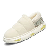 Cotton Shoes Ultralight Warm Slippers Home Lazy Shoes Soft Sole Non slip Walking Men's Shoes MartLion Beige 39 