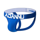 Men's Underwear Briefs Athletic Jock Strap Supporter Gay Men's Jockstraps Solid 9 Colors MartLion AD131-blue XL 1pc