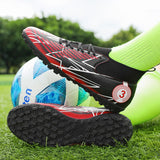 Football Boots Men's Kids Soccer Shoes Field Soccer Cleats Outdoor Anti Slip Football Crampons Ag Tf Mart Lion   