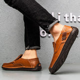 Leather Men Shoes Casual Men Loafers Slip On Leather Shoes Men MartLion   