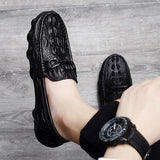 Men's Loafers Genuine Leather Driving Shoes Casual Brand Loafer Casual Tassel Slip on Moccasins Mart Lion   