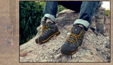 Waterproof Hiking Shoes Men's Breathable Mountain Leather Trekking Outdoor Hiking Boots Anti Skid Mart Lion   