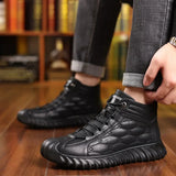 Men Cotton Shoes  Winter Plush Insulated Shoes Cold Snow Resistant Work MartLion   