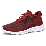 Light Casual Running Shoes Men's Unisex Comfot Mesh Sock Sneakers Women Summer Breathable Athletic Jogging Walking Mart Lion 550red 7 