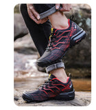 Men's Trekking Hiking Shoes Summer Mesh Breathable Sneakers Outdoor Trail Climbing Sports Mart Lion   