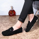 Tassel Loafers Men's Suede Luxury Shoes Casual  Slip-on Moccasin Driving MartLion   