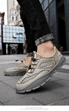 Men's Sneakers Mesh Breathable Casual Walking shoes Lightweight Summer Mesh Sole Hole Mart Lion   