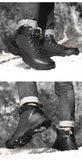 winter men's snow boots waterproof outdoor shoes skidproof sports plus hair warm military cotton Mart Lion   