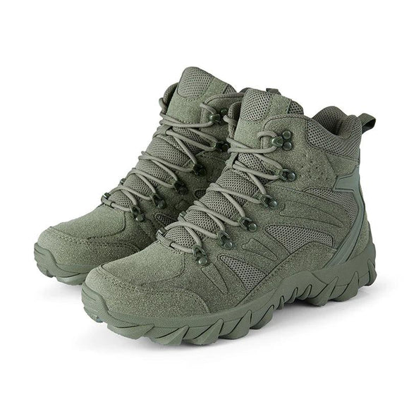  Military Boots Men's Outdoor Combat Ankle Tactical Anti-Slip Motocycle Climbing Hiking Shoes MartLion - Mart Lion