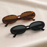 Oval Rectangle Sunglasses Ladies Summer Beach Glasses Trendy Vintage Eyewear Men's Women's Travel Shades MartLion   