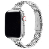 Stainless Steel Strap For Apple Watch Ultra 2 Band 49mm 42mm 44mm Metal Bracelet iWatch Series 9 8 7 6 SE 5 4 3 Women 45mm 41mm MartLion Silver 38 40 41mm CHINA