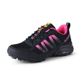 Men's Shoes Sneakers Breathable Outdoor Mesh Hiking Casual Light Sport Climbing Mart Lion K200black-rose-red 7 