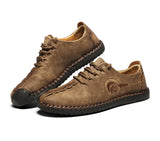 Men's Shoes Leather Casual PU Breathable Hiking Leisure Non-slip Light Wear-resisting MartLion   