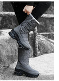 Women's Boots Anti-slip Waterproof Winter Snow Outdoor Thick Bottom Winter Shoes Thick Plush Medium Platform MartLion   