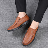  casual spring and autumn set feet men's leather shoes soft leather dad zapatillas hombre Mart Lion - Mart Lion