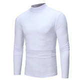 Men's Thermal Underwear Tops Autumn Thermal Shirt Clothes Men's Tights High Neck Thin Slim Fit Long Sleeve T-shirt MartLion   