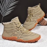 Winter Boots For Men Snow Outdoor  Warm Fur Casual Sneakers Boots Shoes MartLion Beige 47 