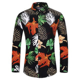 Hawaiian Masculina Shirt 3d Print Flowers Tops Casual Men's Dress Shirts Long Sleeve Camisa Y2k Clothing MartLion B01-JDCX5012 XS 