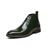 Golden Sapling Chelsea Boots for Men's Party Shoes Casual Flats Leisure Office Dress MartLion Green 38 