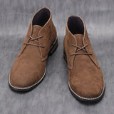 Suede Desert Boots Brand Men's Leather Ankle Retro Casual MartLion   