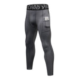 Men's Running Tights Compression Fitness Pants Elastic Running Basketball Sports Workout Tights Gym Running Training Leggings MartLion