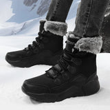  Winter Warm Outdoor Snow Boots Anti-slip Women's Cotton Shoes Casual Work Footwear MartLion - Mart Lion