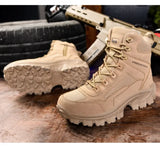 Men's Army Boots Tactical  Military Desert Waterproof  Ankle Outdoor Combat Work Safety Shoes Hiking MartLion   
