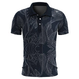 Hawaiian Plants Polo Shirt Men Summer Print Leaves Flower Short Sleeve Golf Polo Shirts Street Tops T Shirt MartLion