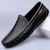 Genuine Leather Men's Casual Shoes Luxury Loafers Moccasins Breathable Slip on Driving Homme MartLion   