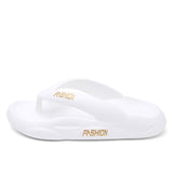 Summer Shoes Soft Bathroom Slippers Pillow Slides Outdoor Indoor Women Thick Bottom Platform Sea Flip-Flop Thong Sandals Mart Lion White 36-37 